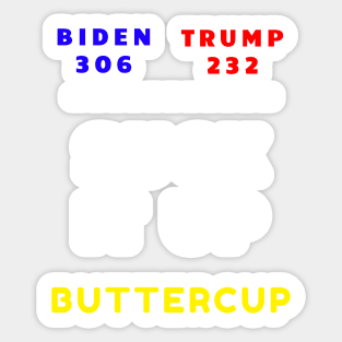 2020 Electoral College Funny Suck It Up Buttercup Sticker